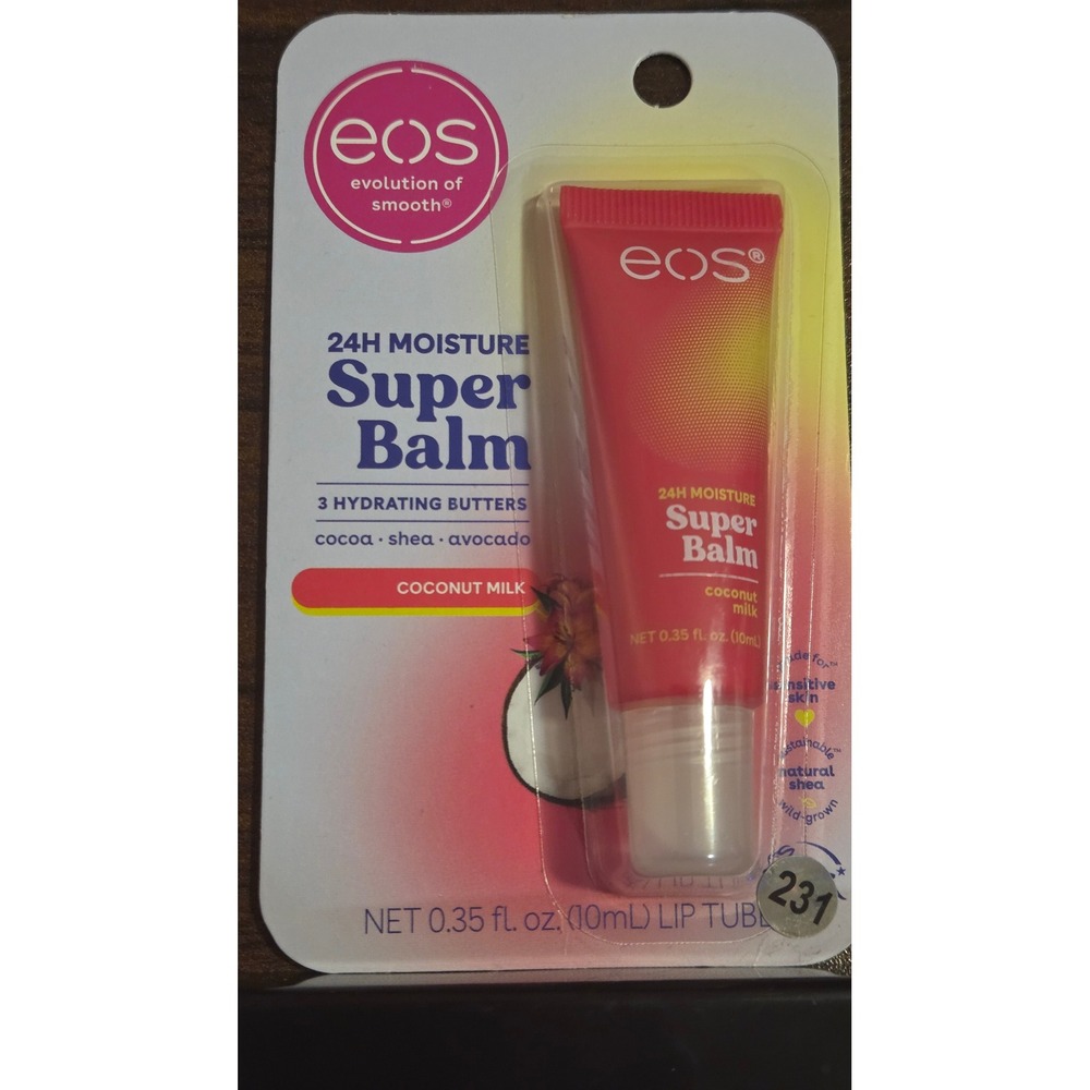 EOS Super Balm 24H Moisture Lip Treatment Coconut Milk 0.35oz Hydrating Butter